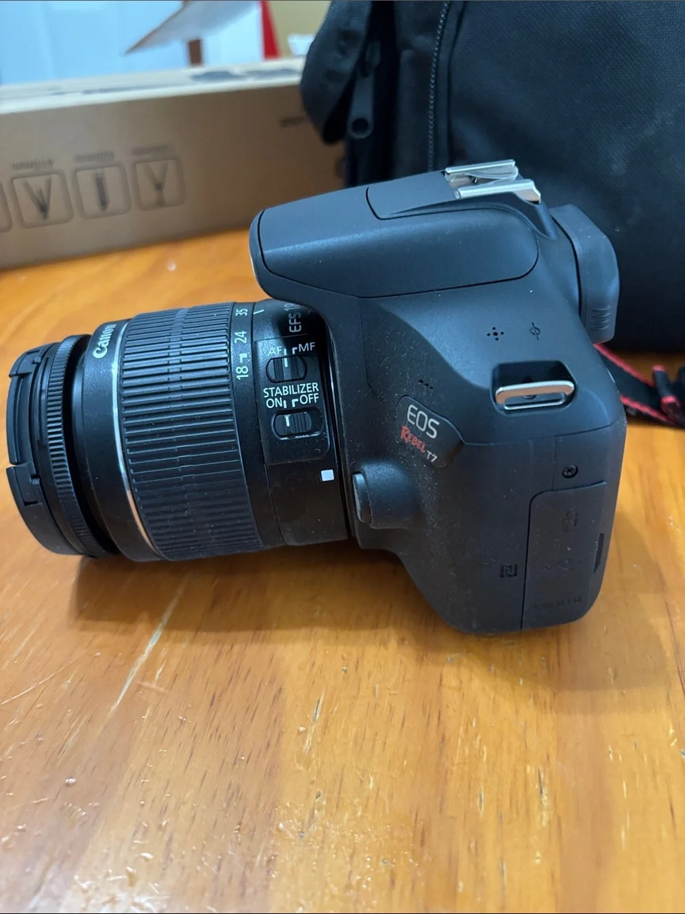 Canon DSLR Camera in Black with 18-55mm Lens